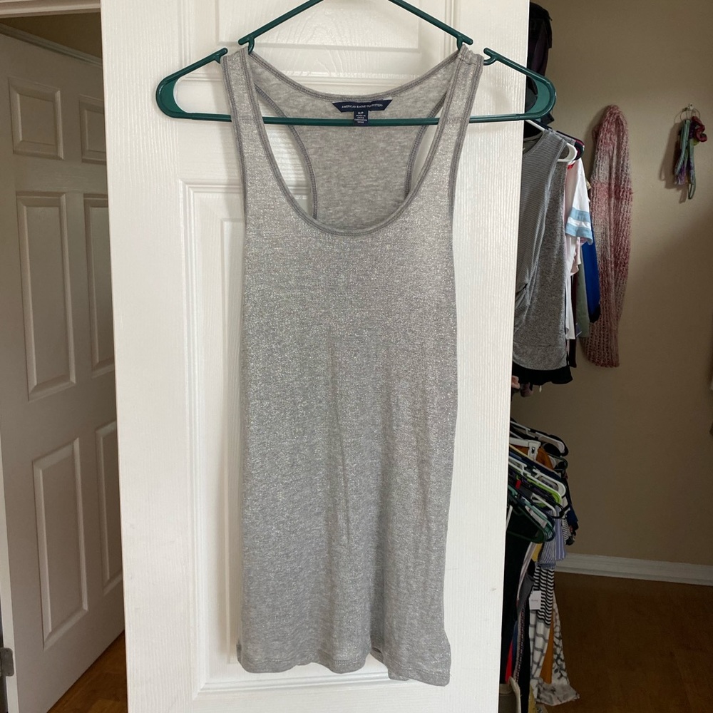 Silver tank top